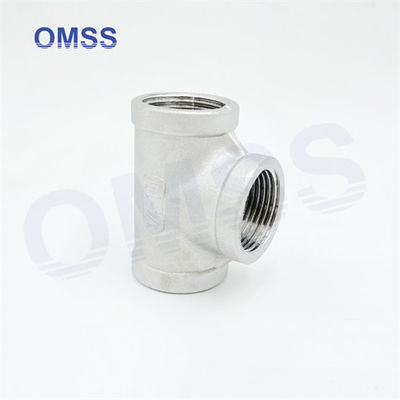 Sanitäre Schraubrohrverbindungen 304 1 1/2 &quot;Edelstahlguss BSP NPT Weibliche Tee