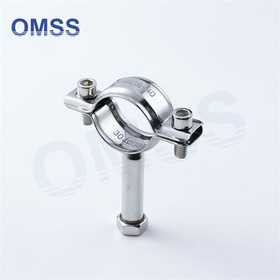 Tri Clover Sanitärbehälter SS304 Edelstahlröhre Unterstützung Sanitärrohre Clip Hanger