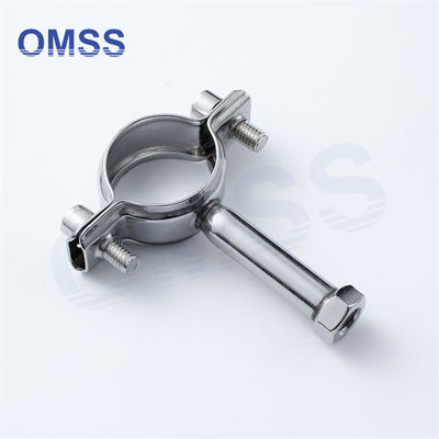 Tri Clover Sanitärbehälter SS304 Edelstahlröhre Unterstützung Sanitärrohre Clip Hanger
