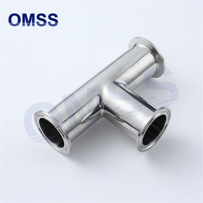 7MP Edelstahl Sanitärrohrverbindungen Tri Clamp Equal Tee