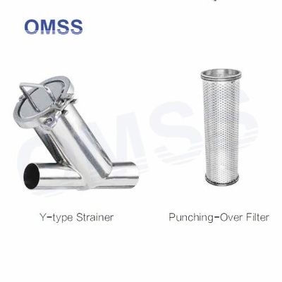 SS316 SS304 Sanitärfilter Edelstahl Männliche Geradefilter Gerade Siebmaschine für Getränke