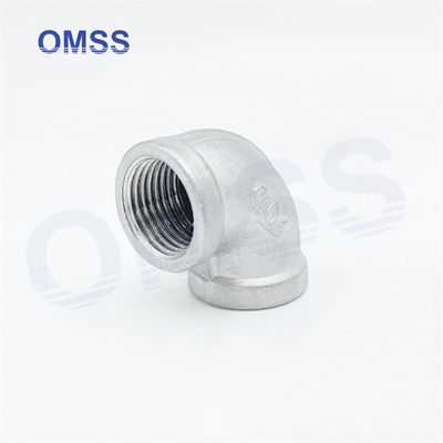 Schraubrohrverbindungen aus Edelstahl 304 1 1/2&quot; BSP NPT 90 Grad Ellenbogen