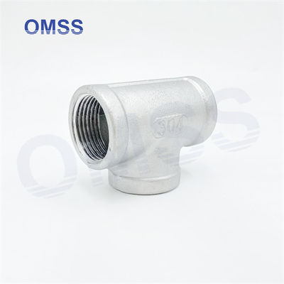 Sanitäre Schraubrohrverbindungen 304 1 1/2 &quot;Edelstahlguss BSP NPT Weibliche Tee